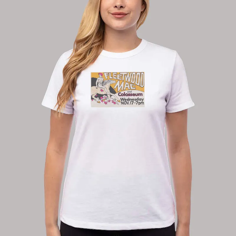 Women T Shirt White Vintage Fleetwood Mac 71 Shirt
