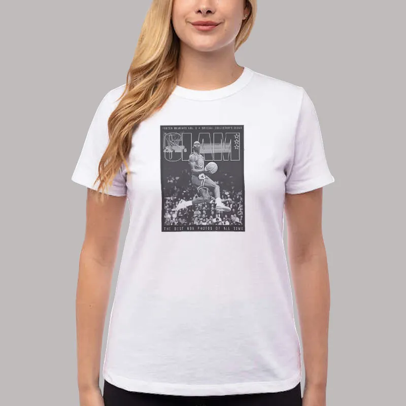 Women T Shirt White Vintage Michael Jordan Mj And Kobe Shirt