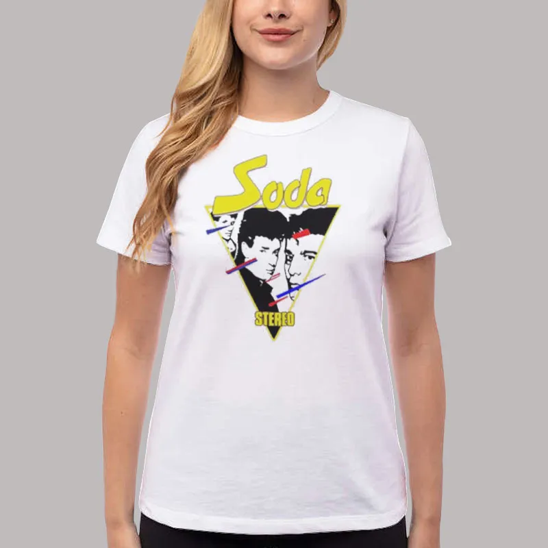 Women T Shirt White Vintage Retro 1982 Soda Stereo T Shirt