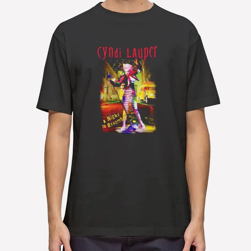 In The Middle Of Street Cyndi Lauper Shirt