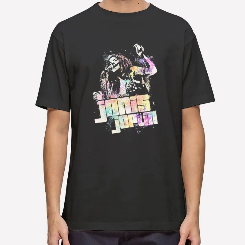 Popfunk Classic Psychedelic Janis Joplin T Shirt