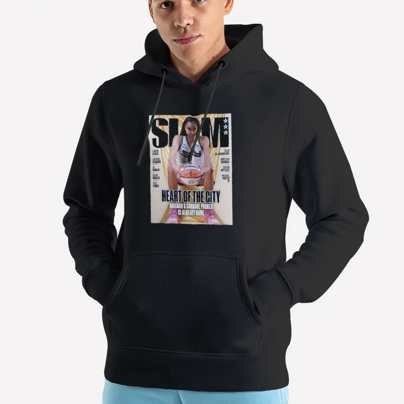 Unisex Hoodie Black Slam Heart Of The City Chicago's Candace Parker Shirt