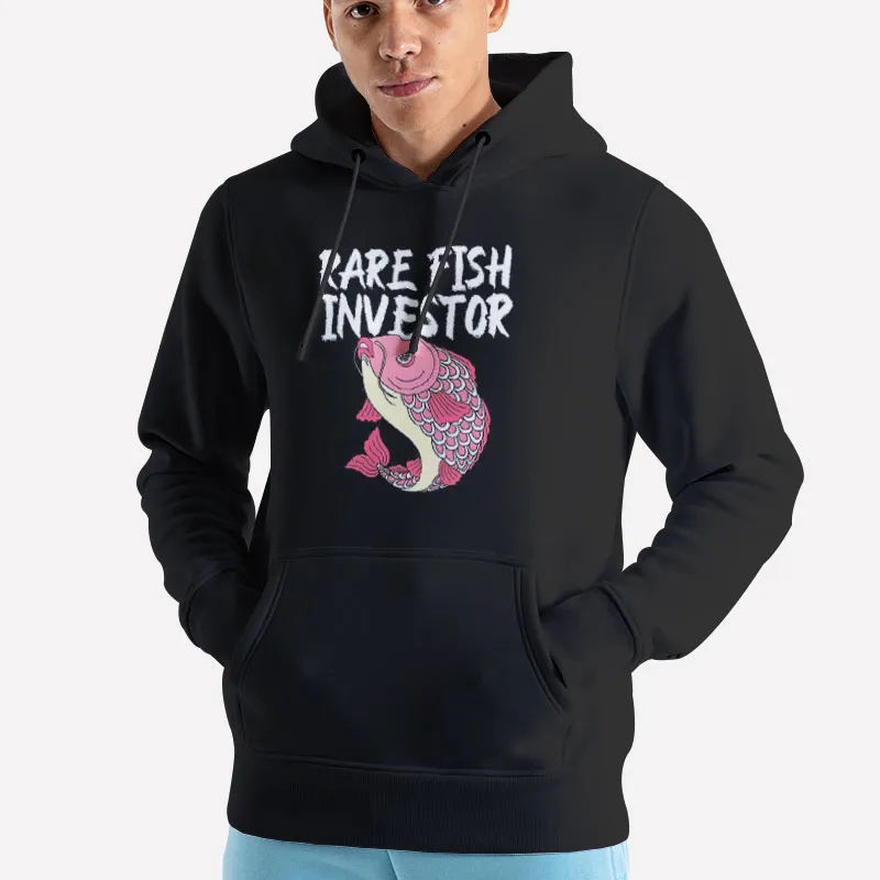 Unisex Hoodie Black Vintage Inspired Rare Fish Investor Shirt