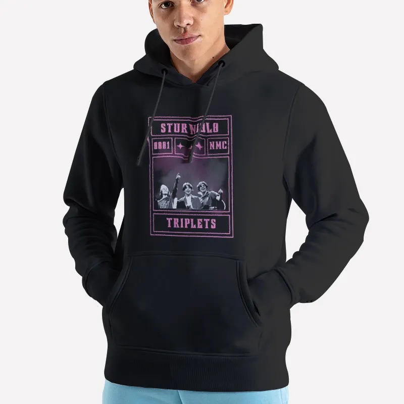 Unisex Hoodie Black Vintage Inspired Sturniolo Triplets Sweatshirt