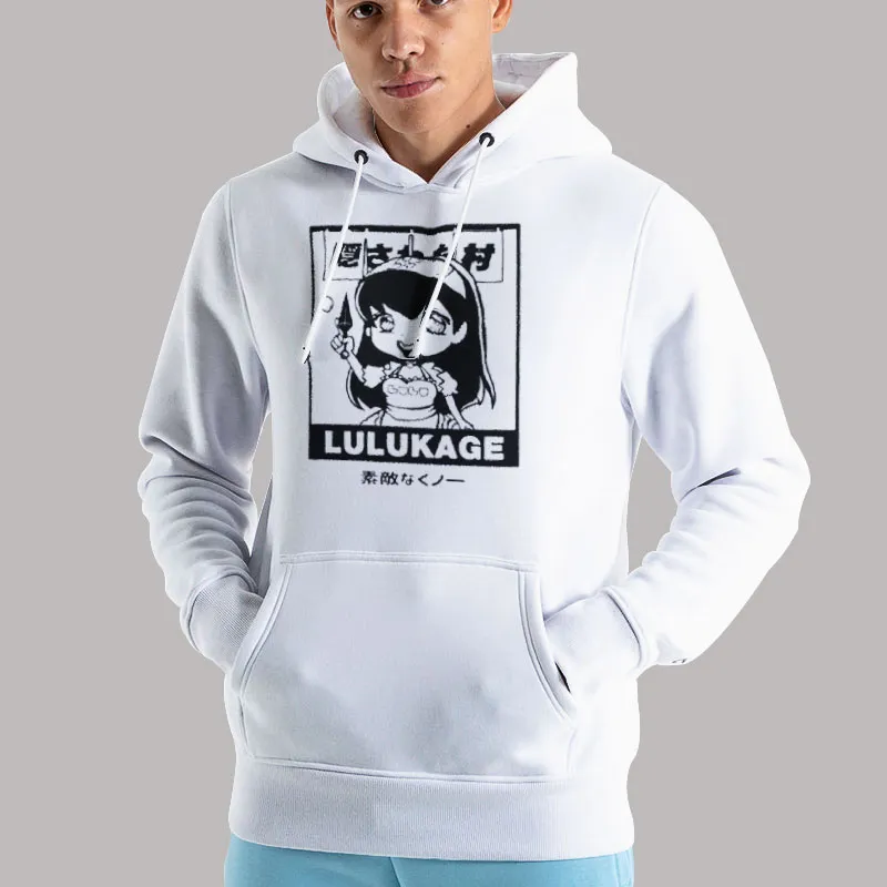 Unisex Hoodie White Lululuvely Merch Lulukage Metathreads Shirt