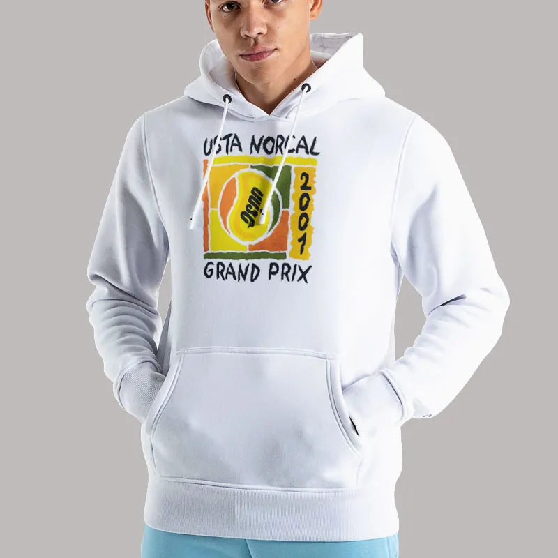 Unisex Hoodie White Usta Norcal Grand Prix 2001 Sweatshirt
