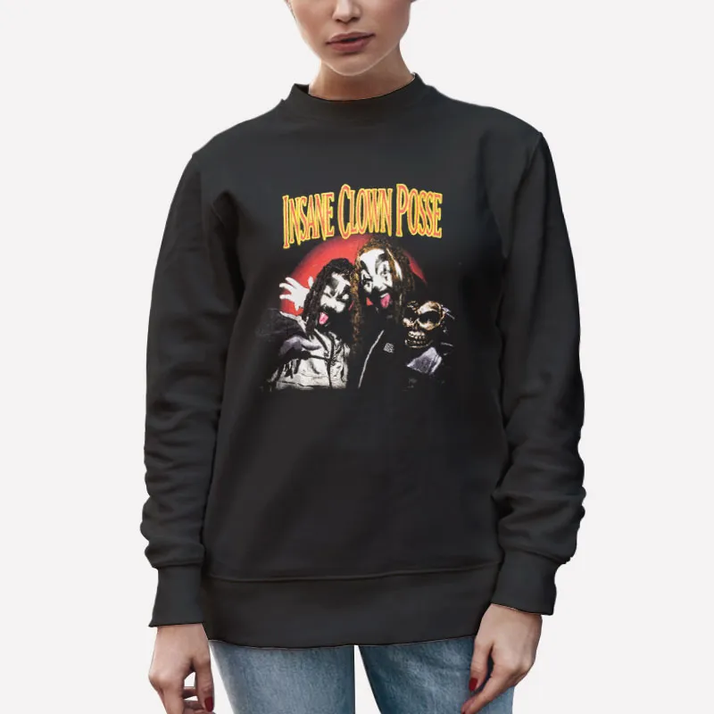 Unisex Sweatshirt Black 90s Vintage Insane Clown Posse Shirt