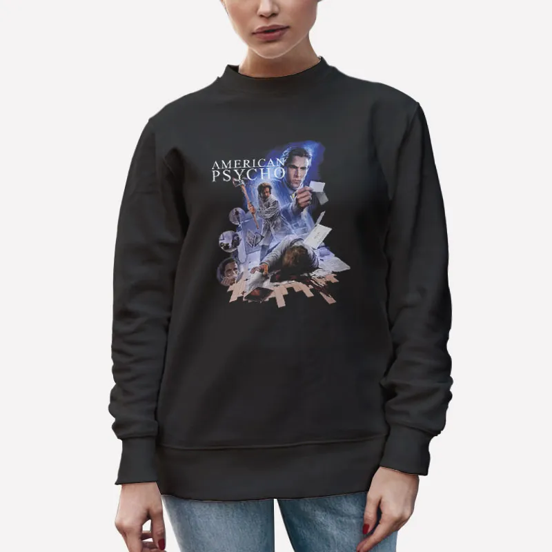 Unisex Sweatshirt Black Patrick Bateman American Psycho Shirt
