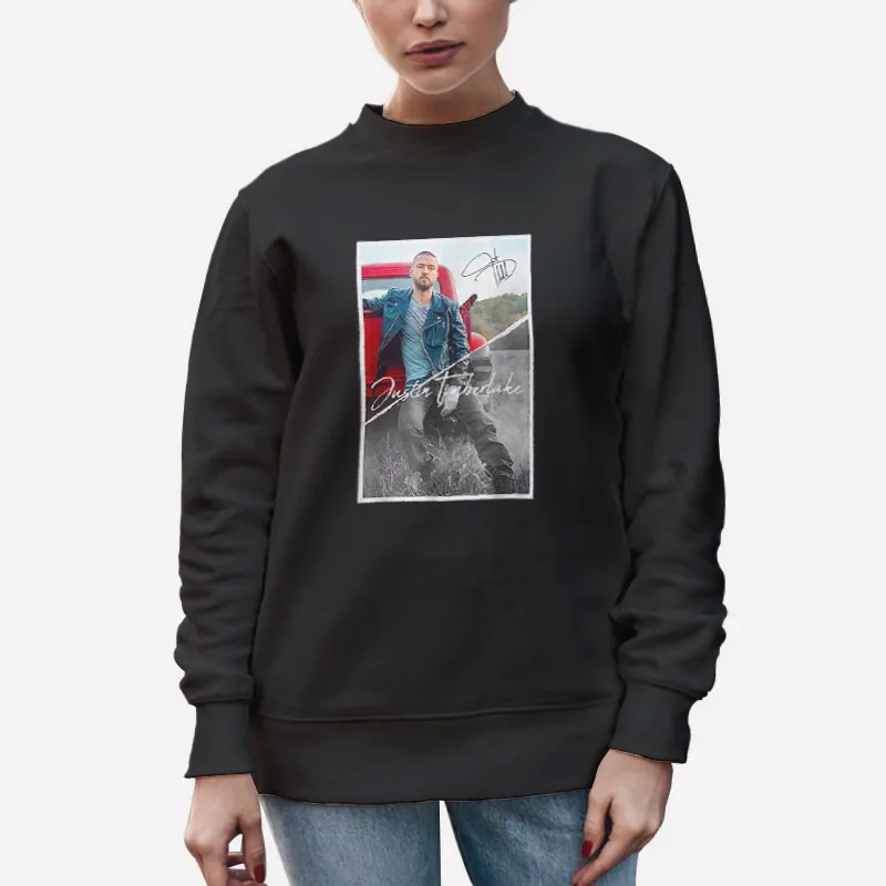 Unisex Sweatshirt Black Retro Vintage Justin Timberlake Shirt