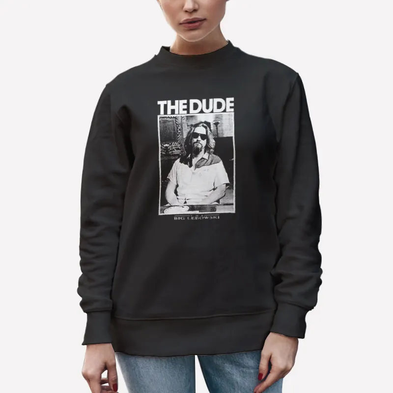 Unisex Sweatshirt Black Vintage Big Lebowski The Dude T Shirt