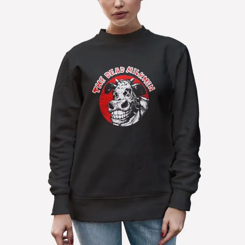 Unisex Sweatshirt Black Vintage Inspired The Dead Milkmen Shirt