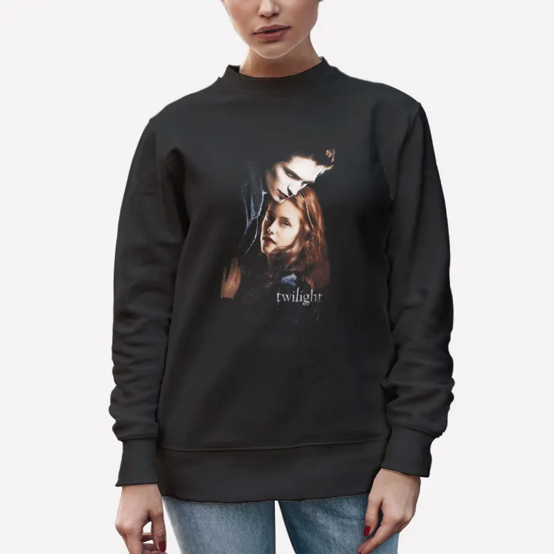Unisex Sweatshirt Black Vintage Retro Edward And Bella Twilight Shirt