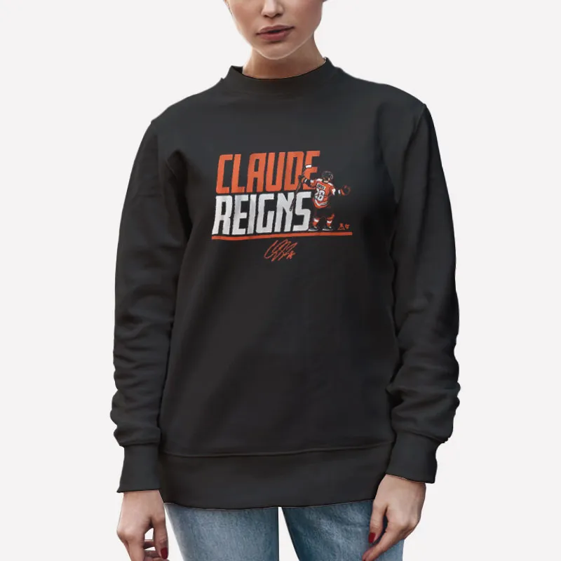 Unisex Sweatshirt Black Vintage Retro Giroux Reign Claude Shirt
