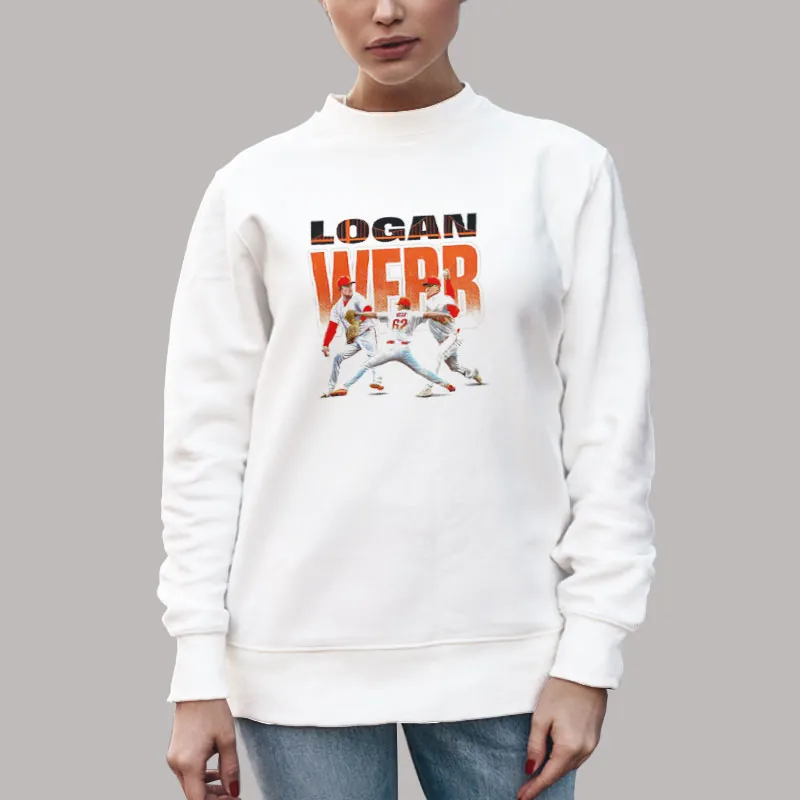Unisex Sweatshirt White Retro Player Logan Webbconnect Shirt