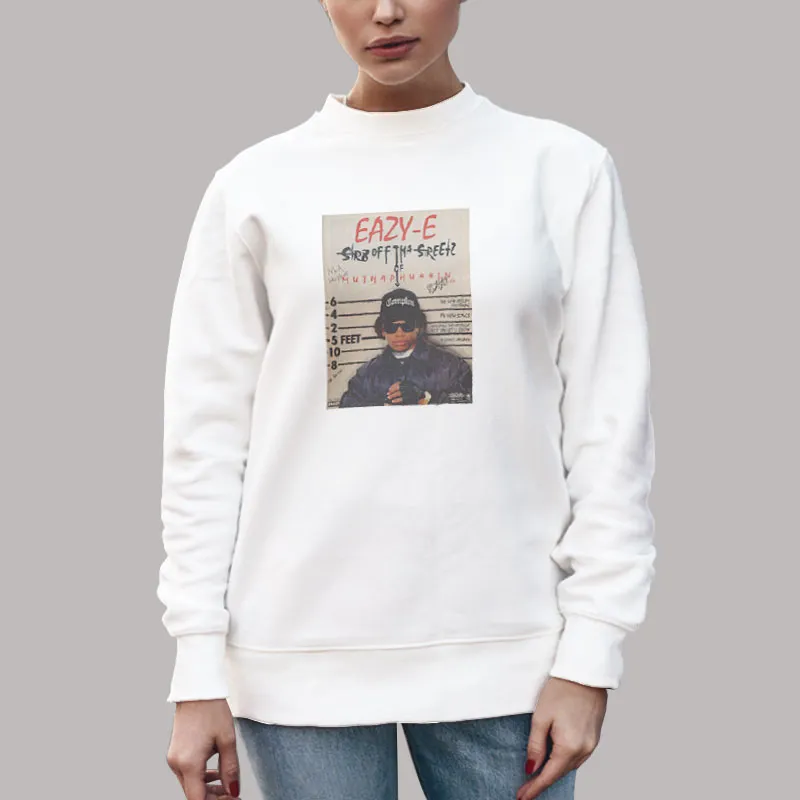 Unisex Sweatshirt White Vintage Inspired Hip Hop Eazy E Shirt