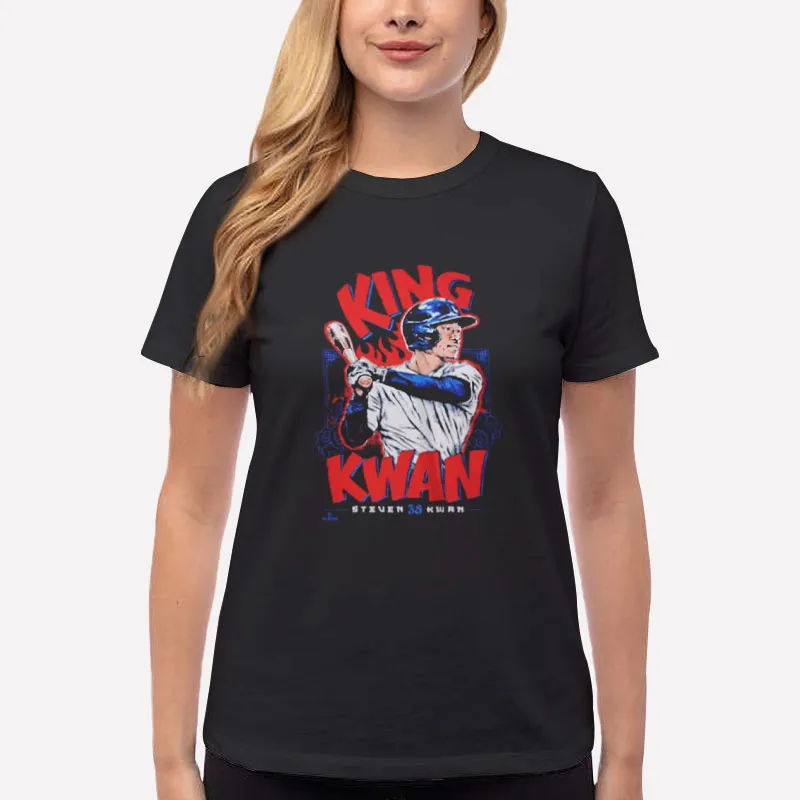 Women T Shirt Black King Kwan Steven Cleveland Guardians Shirt
