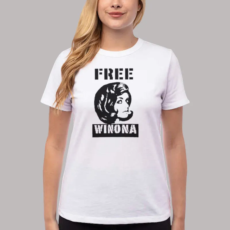 Women T Shirt White Vintage Ringer Free Winona T Shirts
