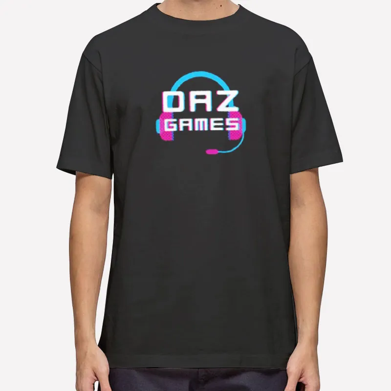Daz Black Merch Games Headphone T Shirt