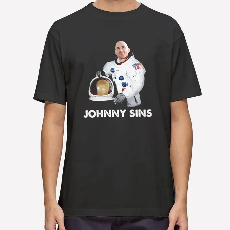Retro Vintage Johnny Sins Astronaut Shirt