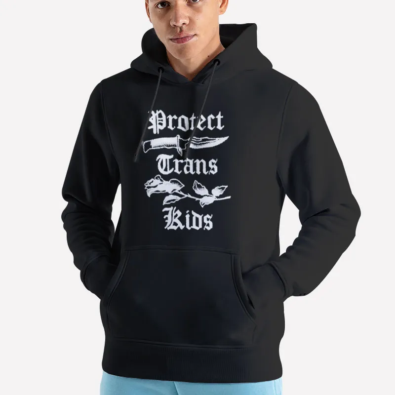 Unisex Hoodie Black Harli Kane Protect Trans Kids Shirt