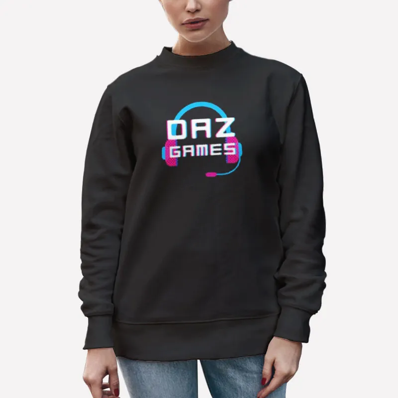 Unisex Sweatshirt Black Daz Black Merch Games Headphone T Shirt