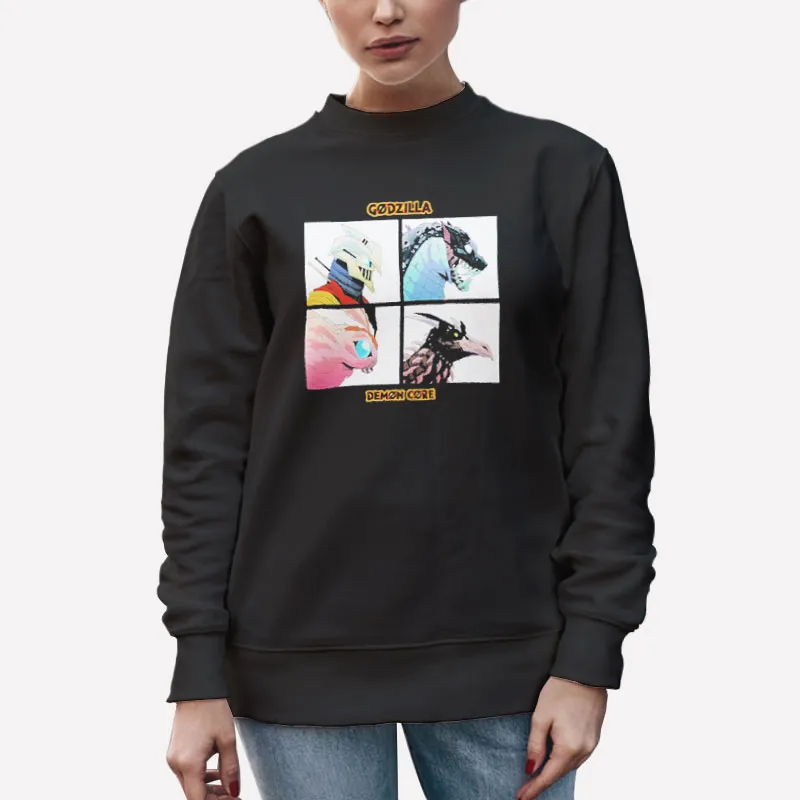 Unisex Sweatshirt Black Godzilla Demon Core Yotakuboi Shirt