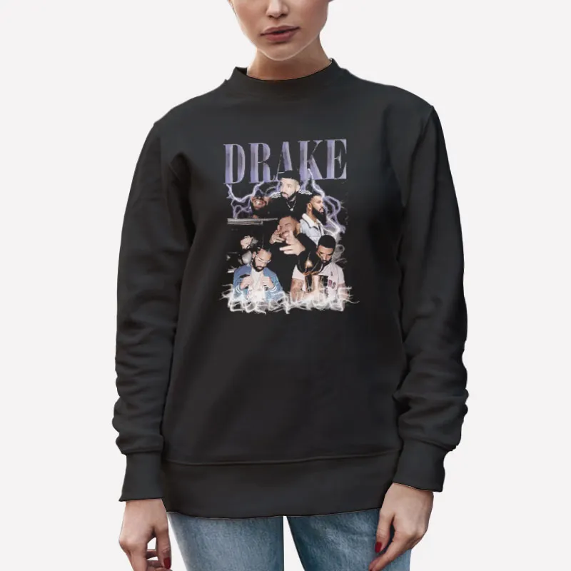Unisex Sweatshirt Black Retro Drizzy Vintage Drake Shirt