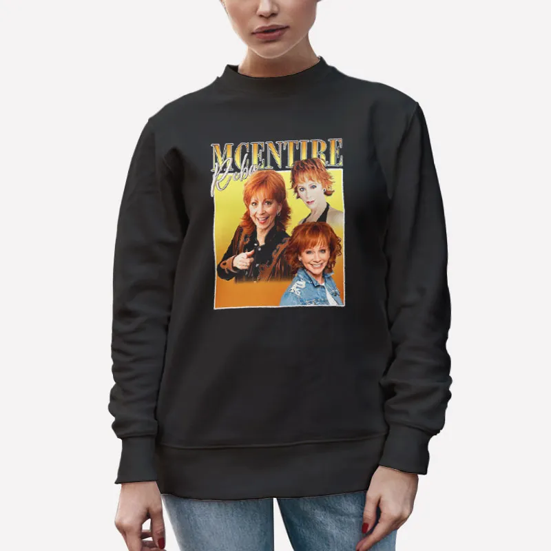 Unisex Sweatshirt Black Retro Vintage Reba Mcentire Shirt
