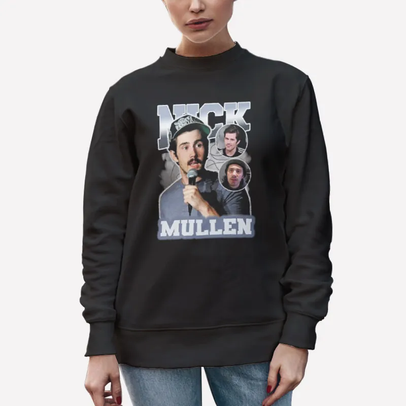 Unisex Sweatshirt Black Vintage Inspired Nick Mullen Shirts