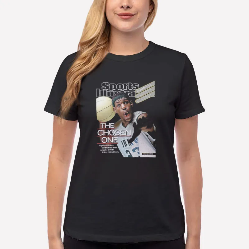 Women T Shirt Black Lebron James Chosen One Sports Basketball Shirt