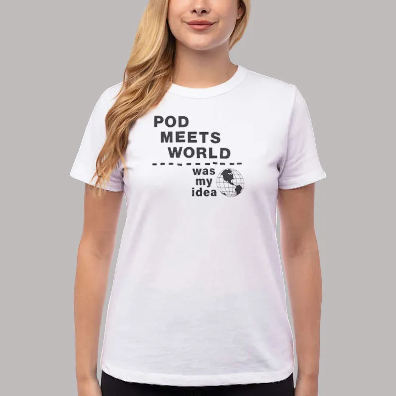 Women T Shirt White Funny Pod Meets World Merch Shirt