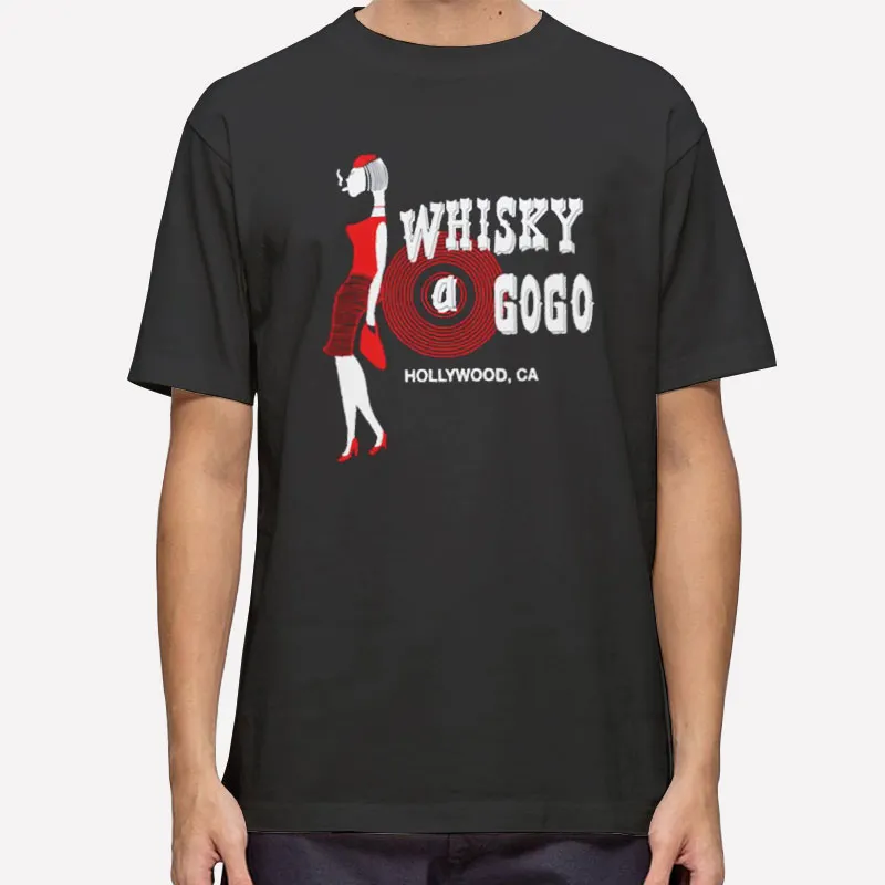 80s Hollywood California Rock And Roll Whiskey A Gogo Shirt