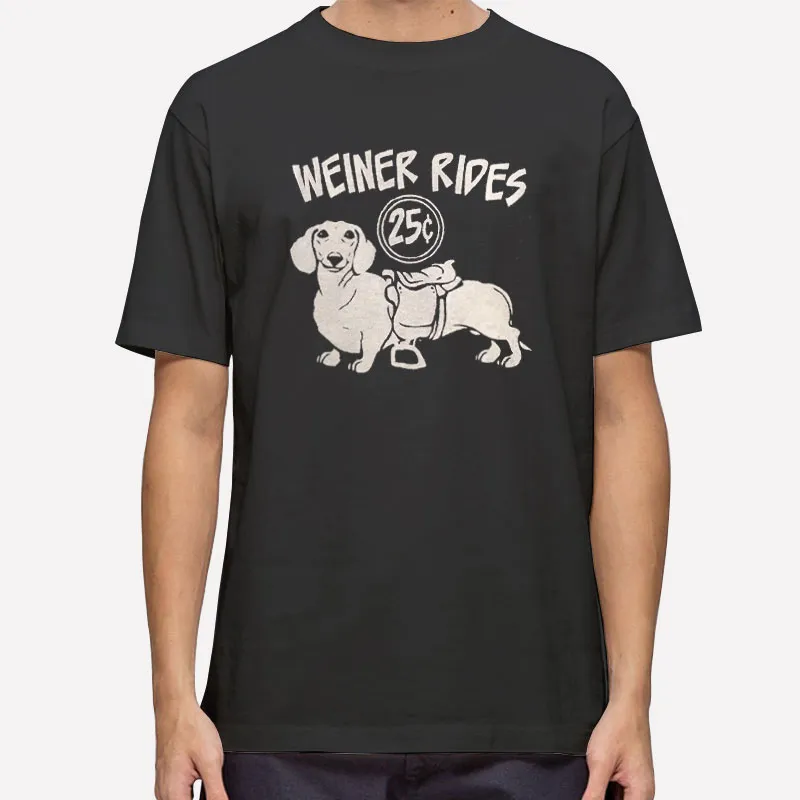 Dachshund Weiner Dog Rides T Shirt