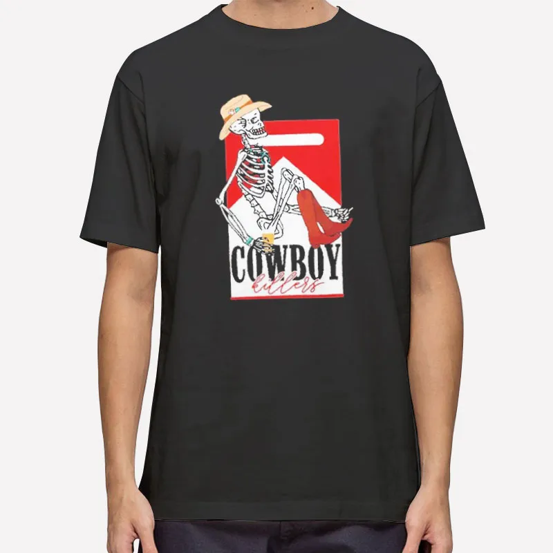 Retro Skeleton Cowboy Killer Shirt