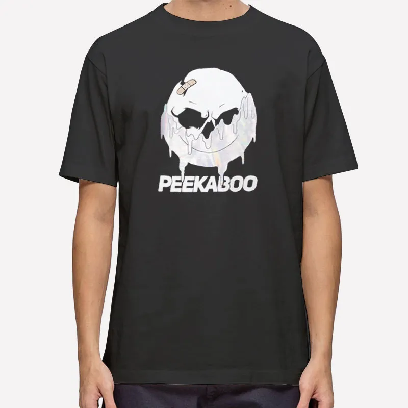 Retro Vintage Skull Peekaboo Merch Shirt
