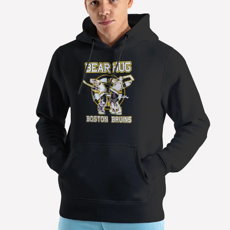 Unisex Hoodie Black Boston Bruins Bear Hug Shirt