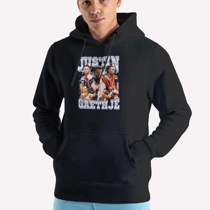 Unisex Hoodie Black Fighter Boxer American Jiu Jitsu Justin Gaethje T Shirt
