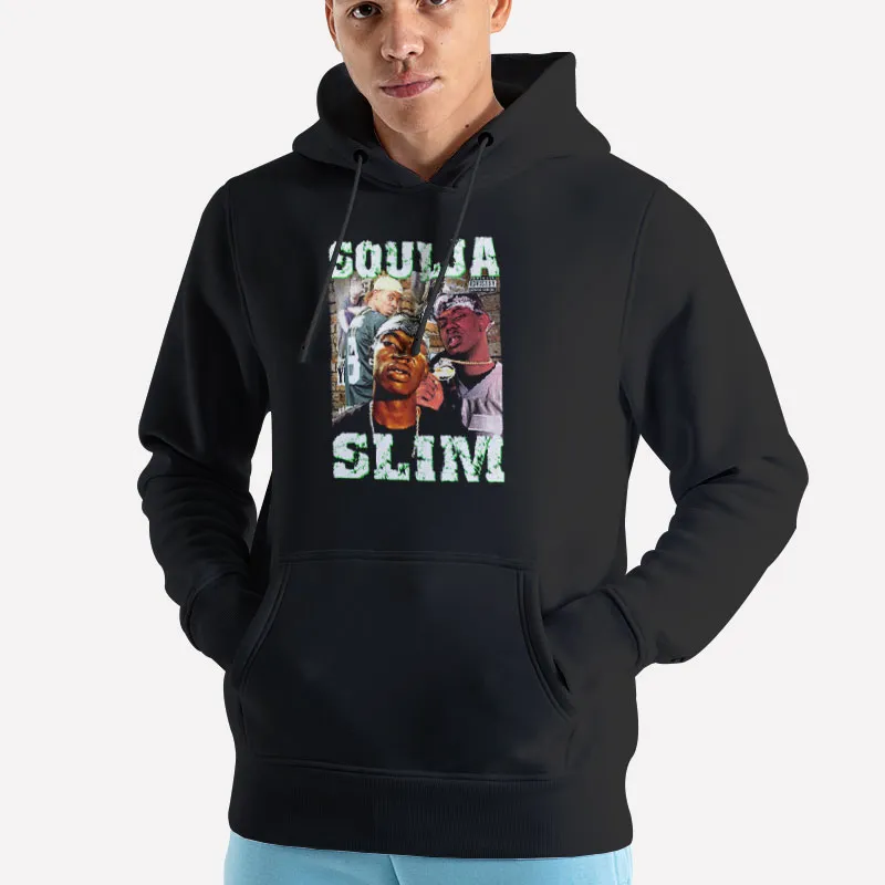 Unisex Hoodie Black Hip Hop Rap Soulja Slim T Shirt