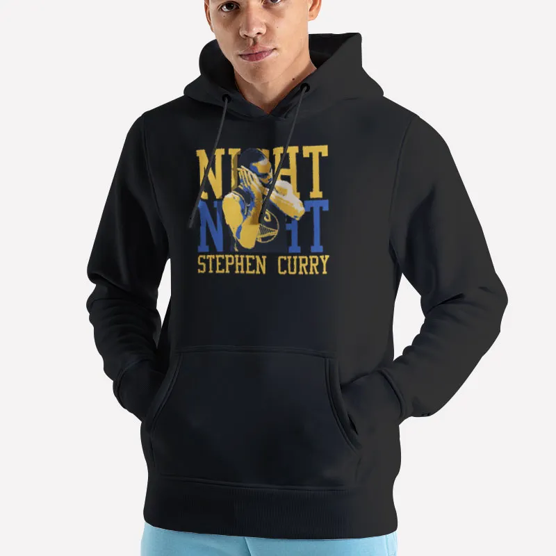 Unisex Hoodie Black Sleepy Steph Curry Night Night Shirt