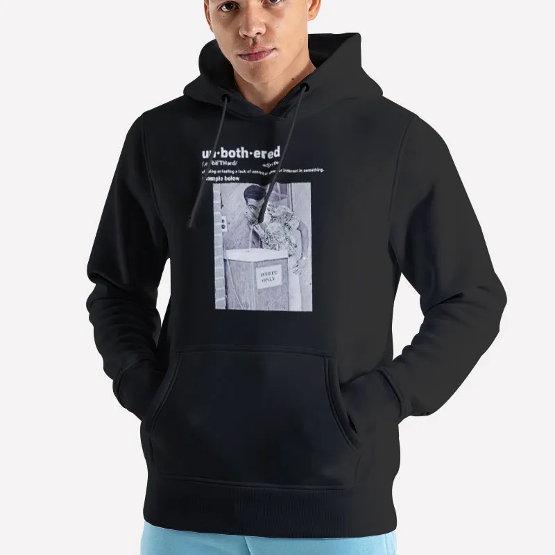 Unisex Hoodie Black Unbothered Black History Defiance Drinking Water Shirt