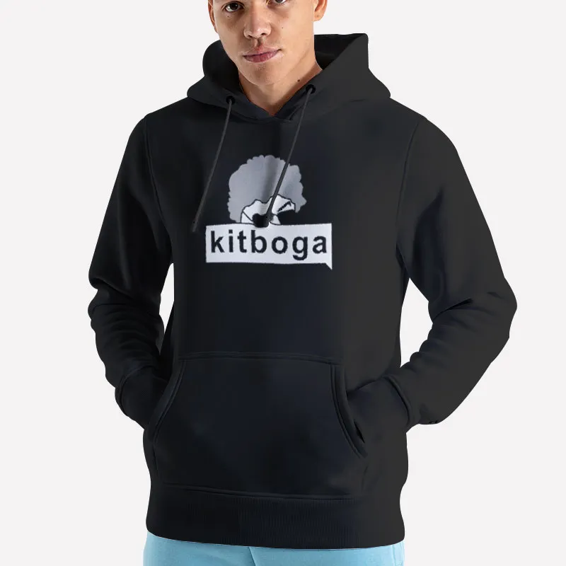 Unisex Hoodie Black Vintage Inspired Kitboga No Glasses Shirt