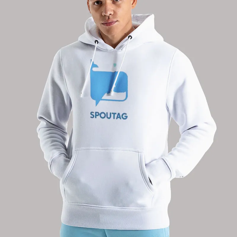 Unisex Hoodie White Official Christopher Bouzy Spoutag Shirt