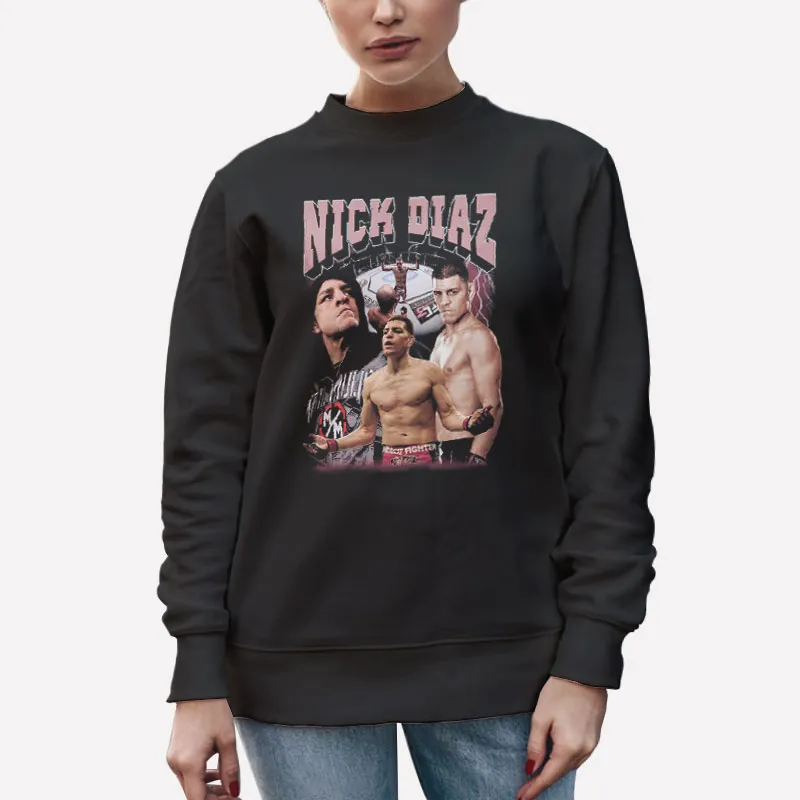 Unisex Sweatshirt Black 90s Retro Jiu Jitsu Nick Diaz Shirt