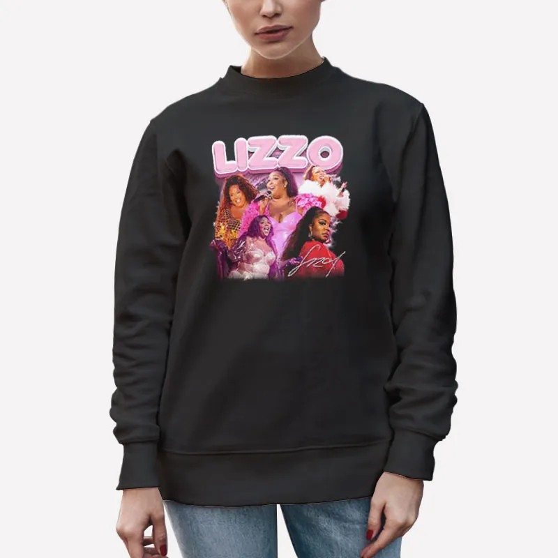 Unisex Sweatshirt Black 90s Vintage Lizzo Merchandise Shirt
