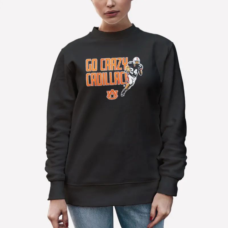 Unisex Sweatshirt Black Auburn Tigers Go Crazy Cadillac Shirt