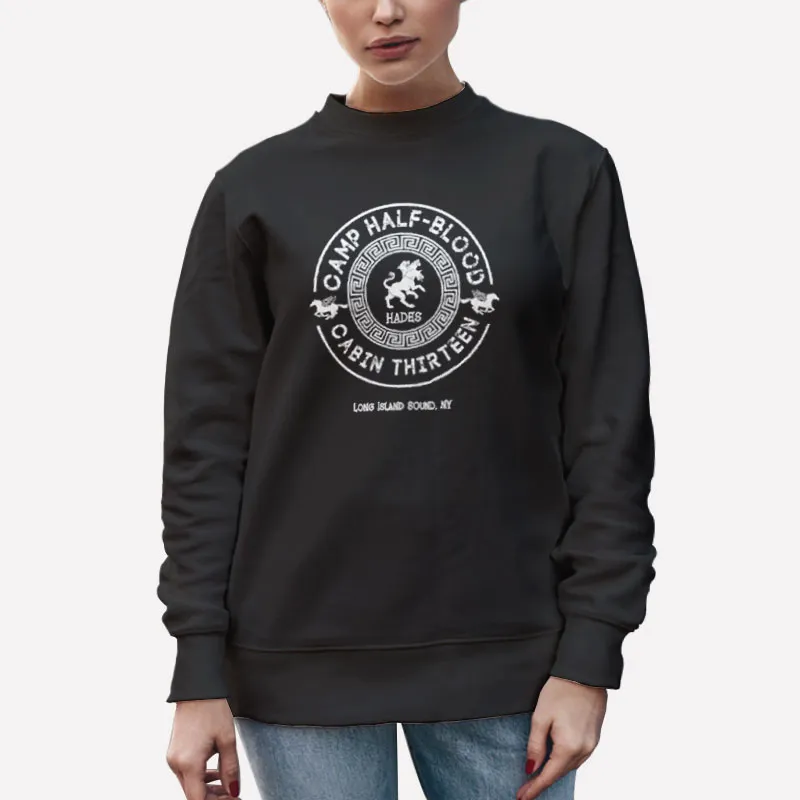 Unisex Sweatshirt Black Camp Half Blood Cabin 13 Percy Jackson Shirt