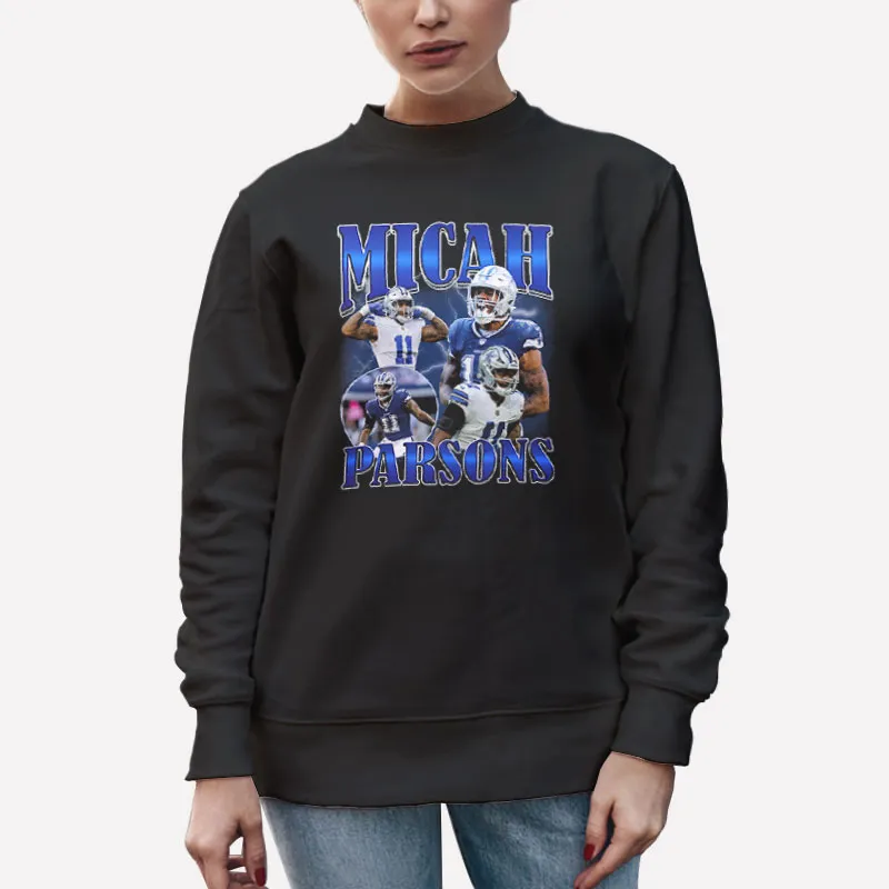 Unisex Sweatshirt Black Cowboys Football Micah Parsons T Shirt