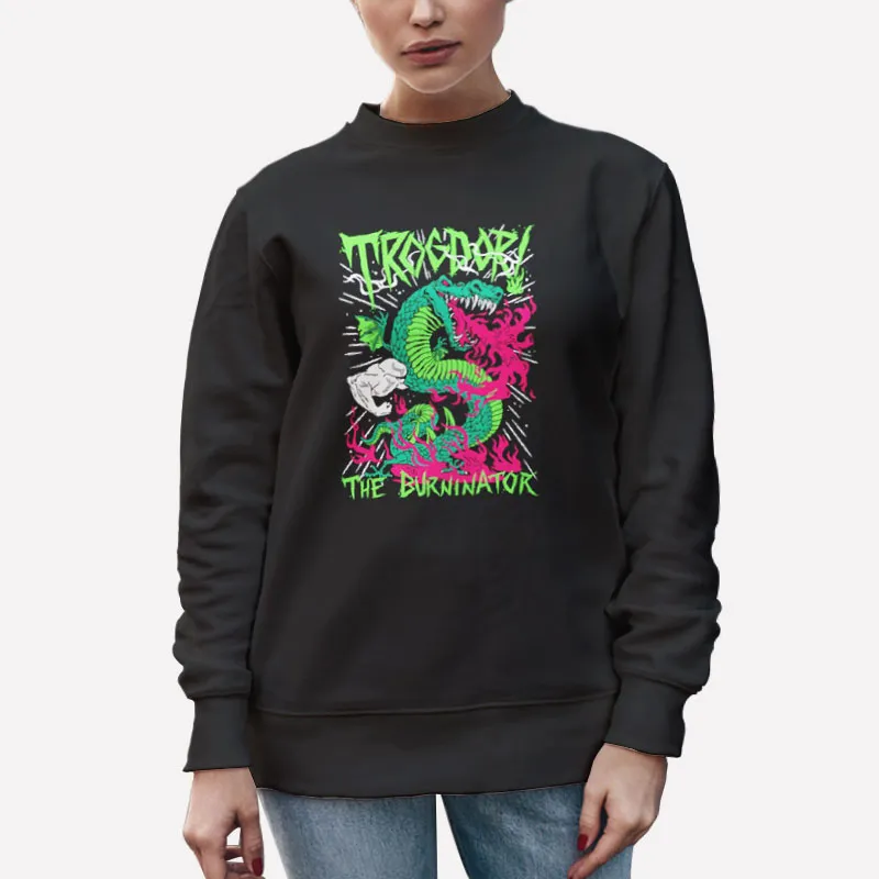 Unisex Sweatshirt Black Dragon The Burninator Trogdor Shirt