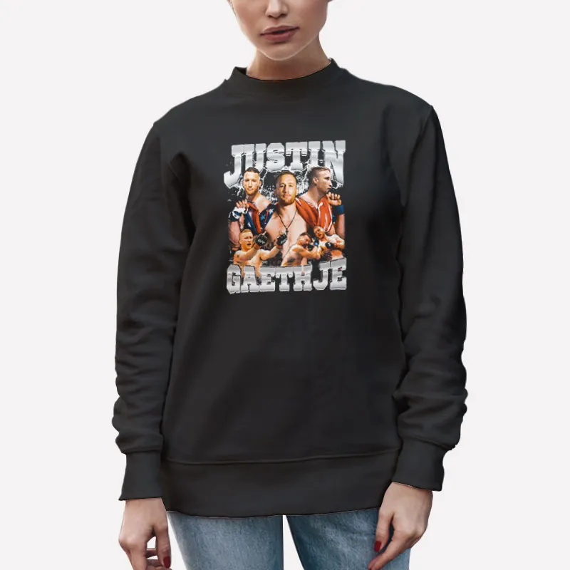Unisex Sweatshirt Black Fighter Boxer American Jiu Jitsu Justin Gaethje T Shirt