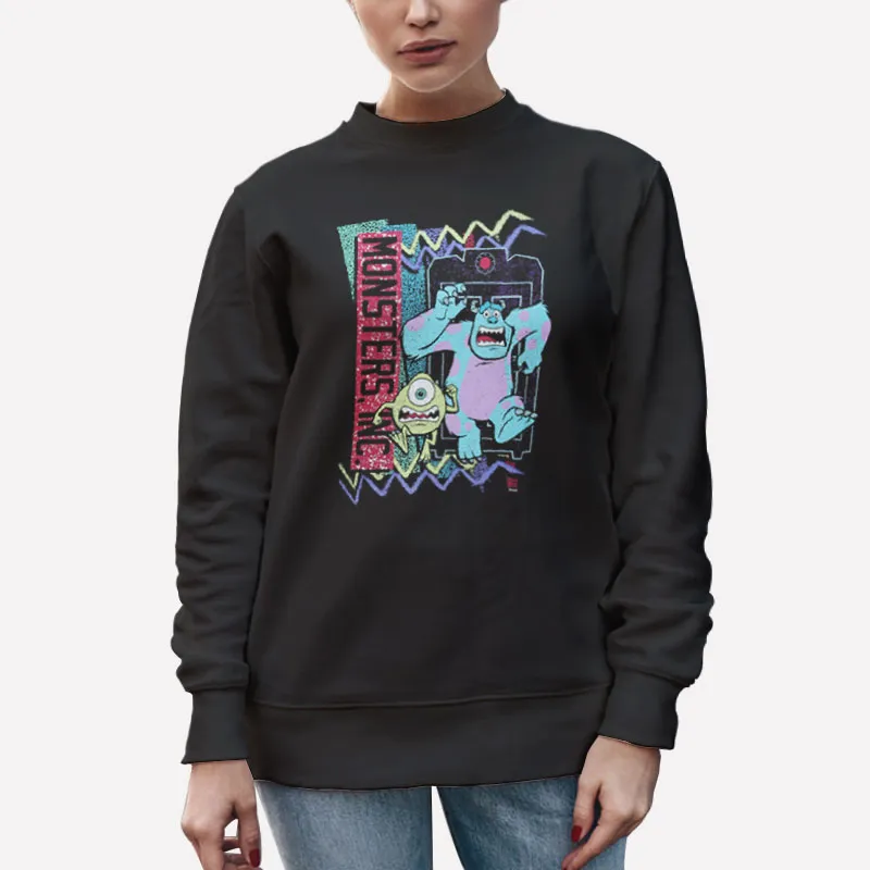 Unisex Sweatshirt Black Funny Cartoon Character Monsters Inc T Shirt